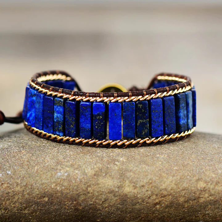 Astronomer's Wisdom Lapis Lazuli Bracelet