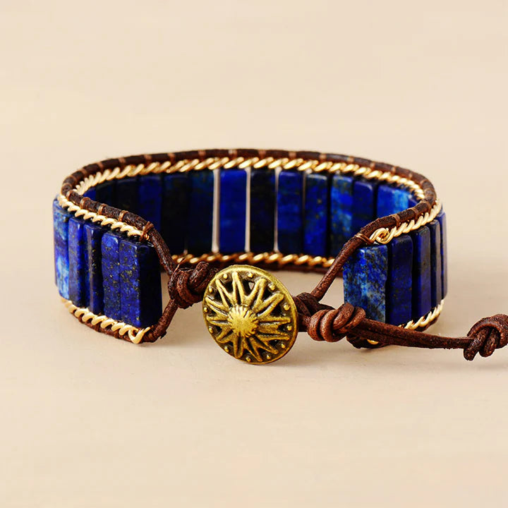 Astronomer's Wisdom Lapis Lazuli Bracelet