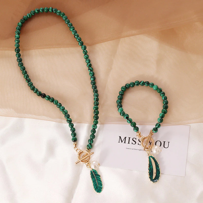 Be-Leaf Necklace & Bracelet