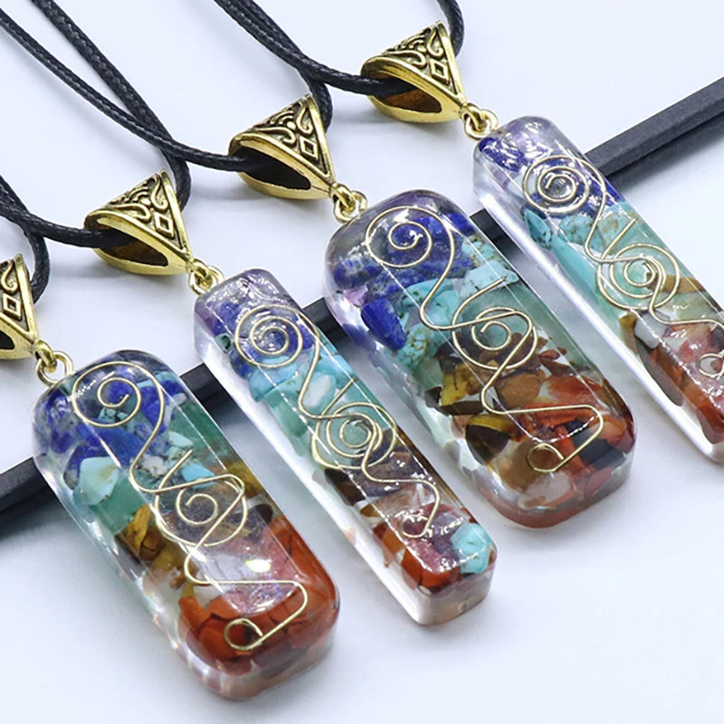 Orgone Crystals Pendant Necklace