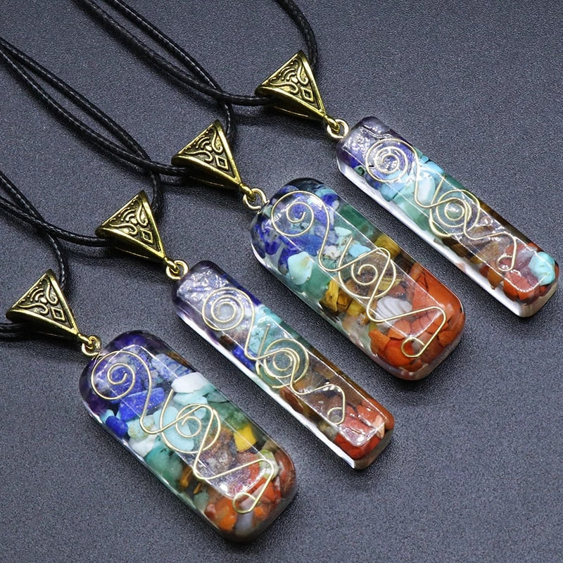 Orgone Crystals Pendant Necklace