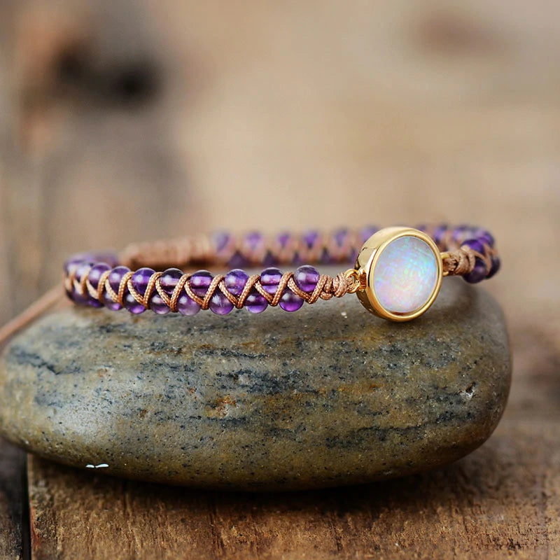 Amethyst Bead Bracelet - Find Your Clarity | Tiny Rituals